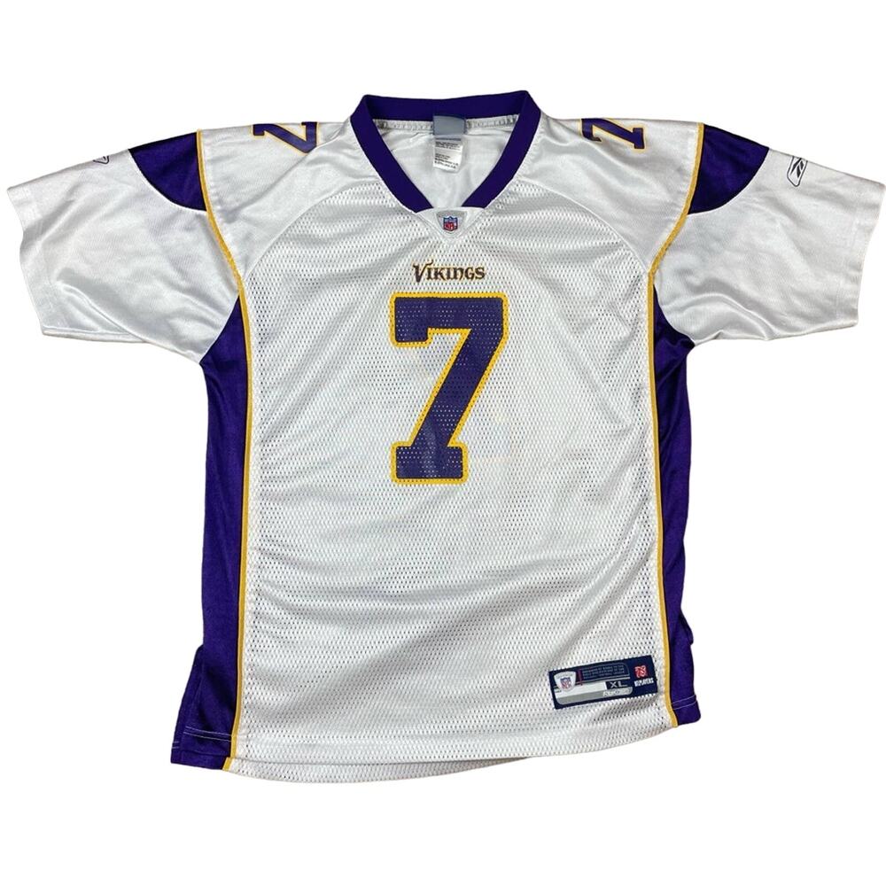 Reebok NFL Minnesota Vikings Tarvaris Jackson #7 Youth Jersey Size XL